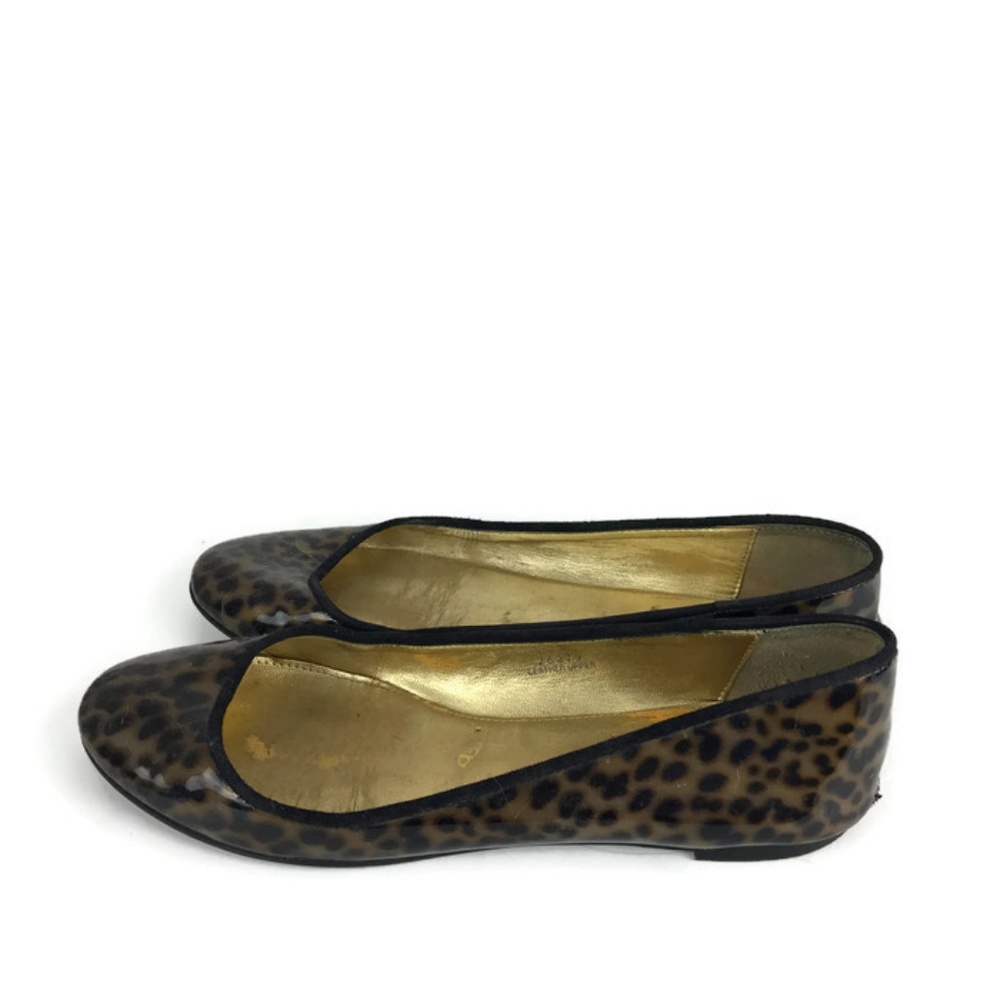 J. Crew Kelcey Patent Tortoise Ballet Flats 7.5